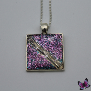 Purple shimmery pendent